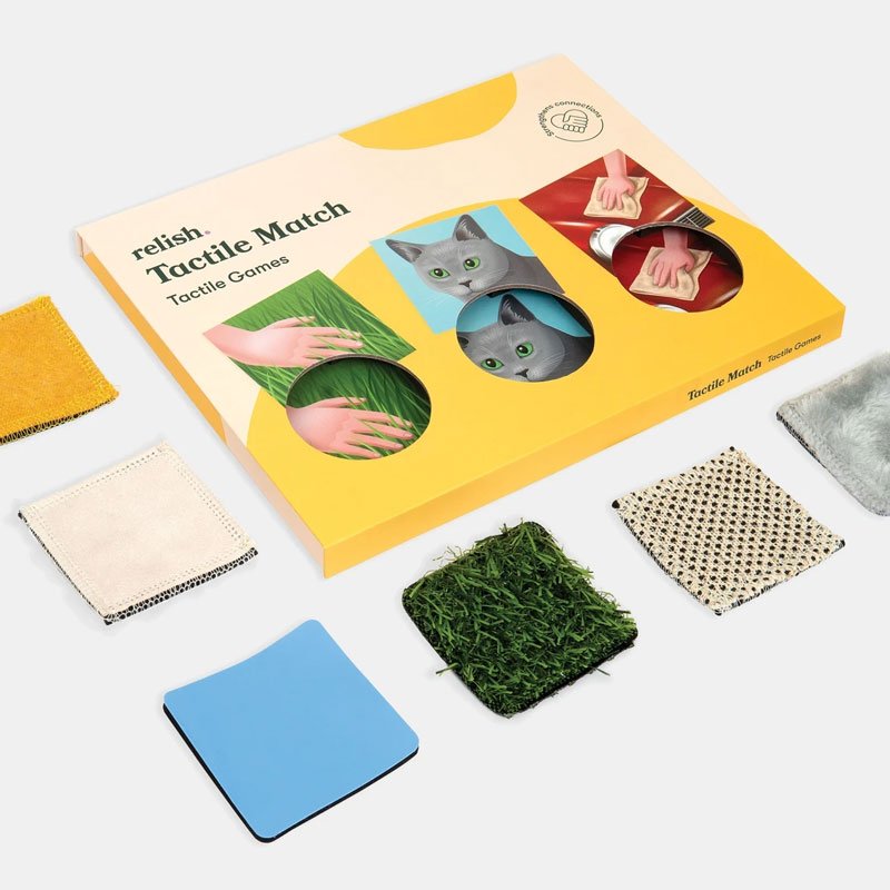 Tactile Matching Game is a cognitive game for dementia. People explore different textiles and textures and match them to the images.