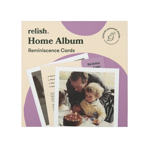 Home album reminiscence cards, an ideal gift for a mom or grandma with dementia